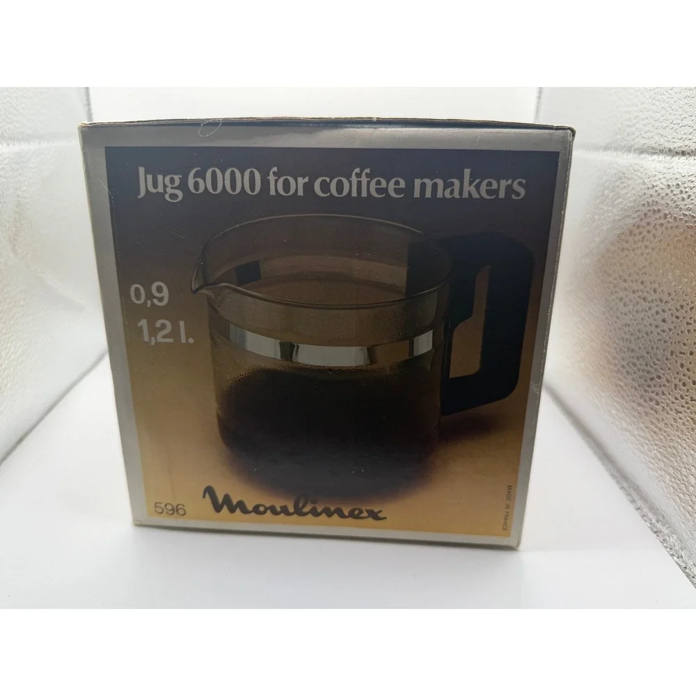 Vintage Moulinex Jug 6000 Replacement Coffee Carafe 0.9-1.2L Glass‎ Made France